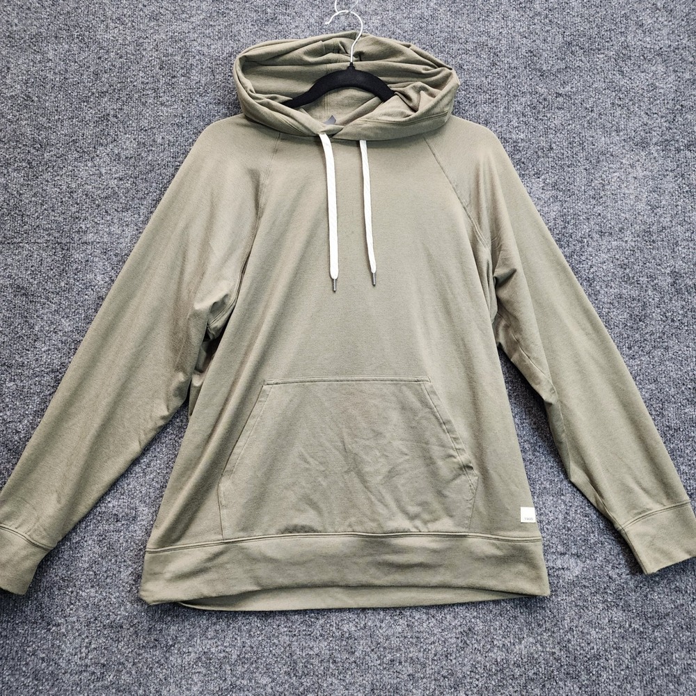 Vuori Halo Essential Hoodie Womens XS Olive Green Athleisure Gorpcore Activewear